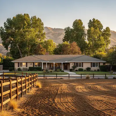 Horse property with a corral in the Burbank Rancho, Burbank, California