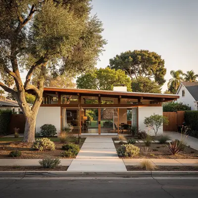 Postwar modernist home in the Mar Vista Tract, Los Angeles, California