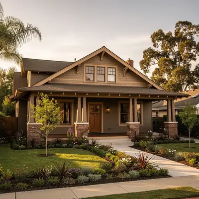 Restored 1912 Craftsman farmhouse in Heritage Park, West Covina, California